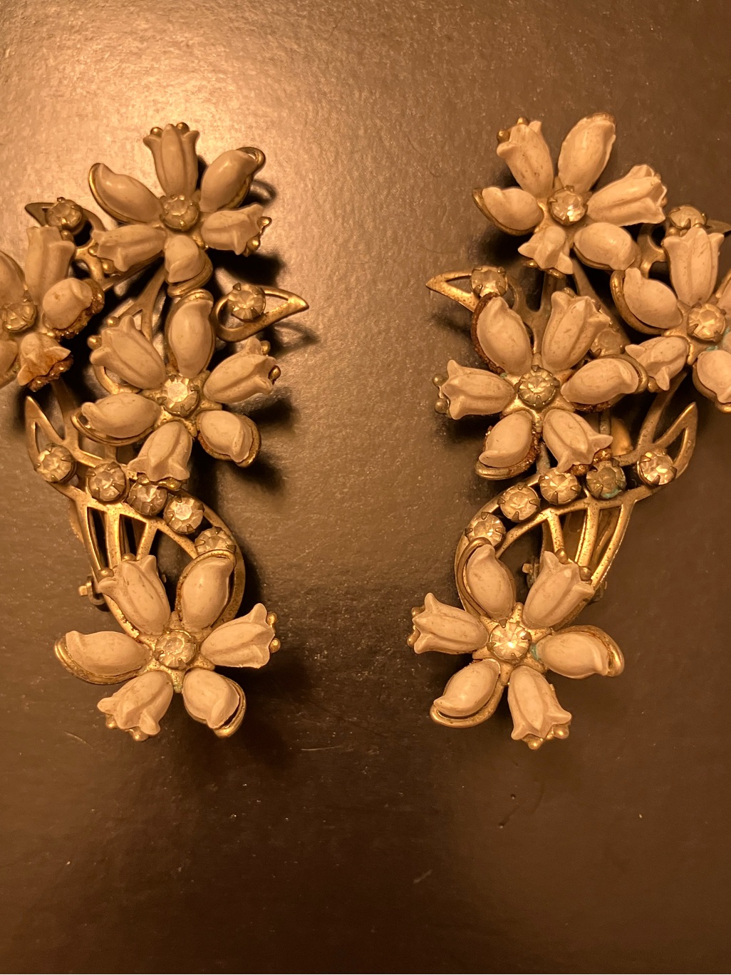 Giant Clip On Flower Earrings- Not Heavy!